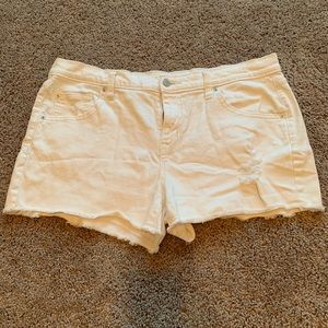 Mossimo white denim shorts